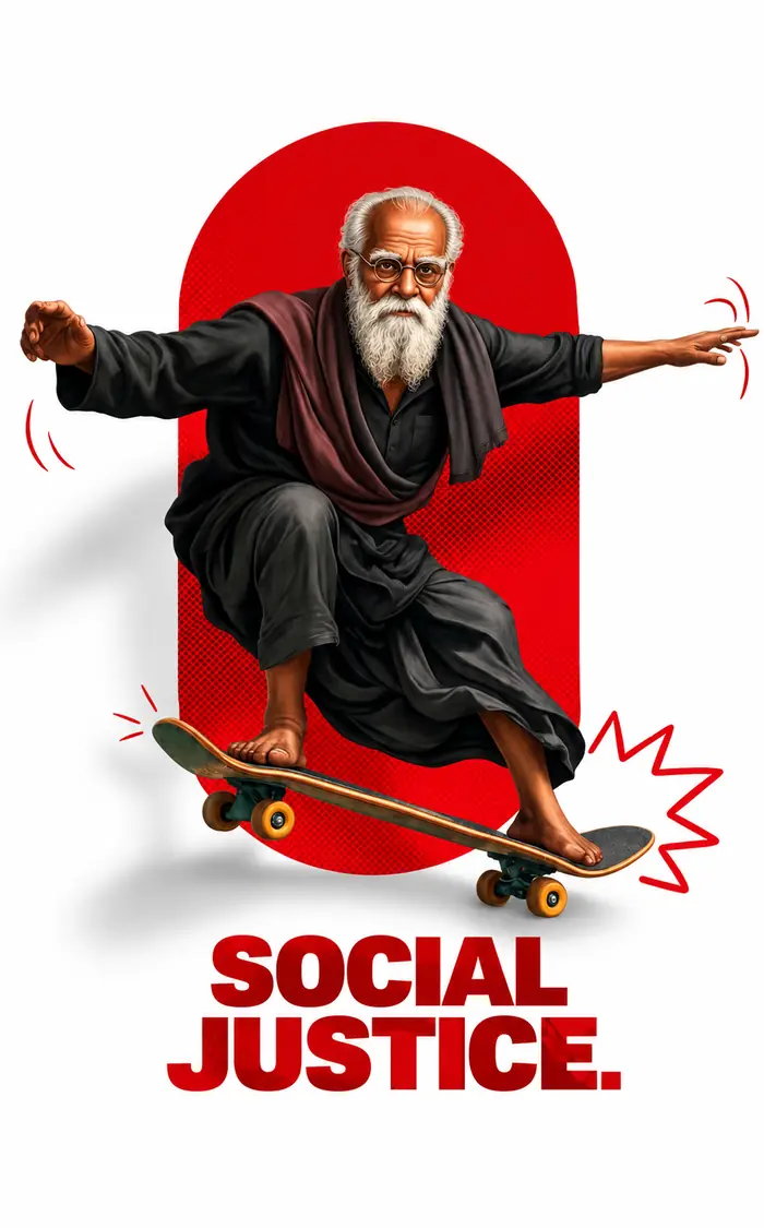 Social Justice poster: skateboarding